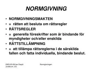 NORMGIVNING
