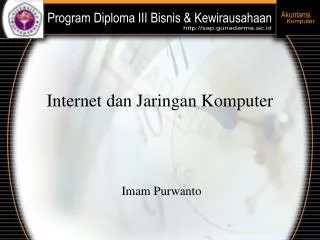 Internet dan Jaringan Komputer