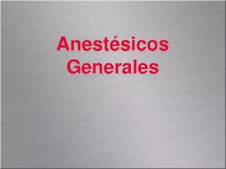anest sicos generales
