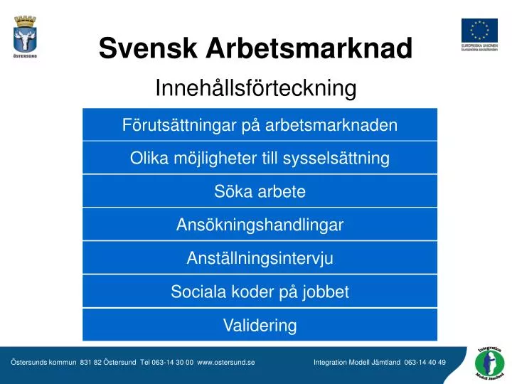 svensk arbetsmarknad