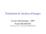 Traitement &amp; Analyse d'images - slide 1
