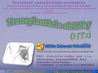 Transplantácia obličky (NTx)