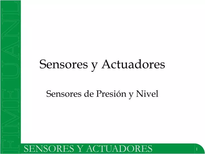 sensores y actuadores