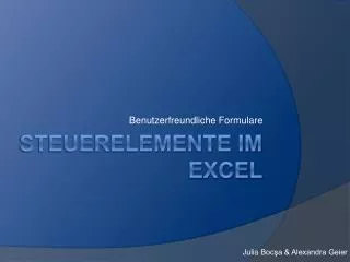 benutzerfreundliche formulare