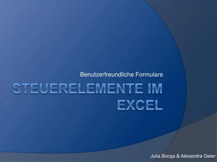 benutzerfreundliche formulare