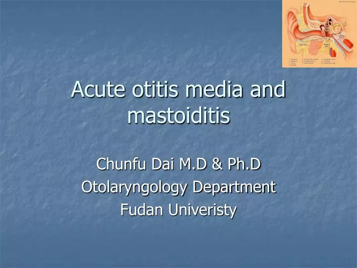 acute otitis media and mastoiditis