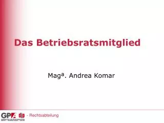 das betriebsratsmitglied