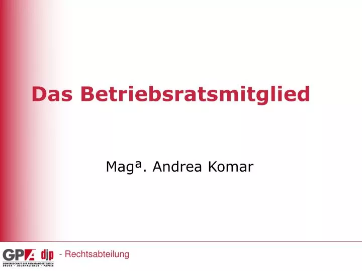 das betriebsratsmitglied