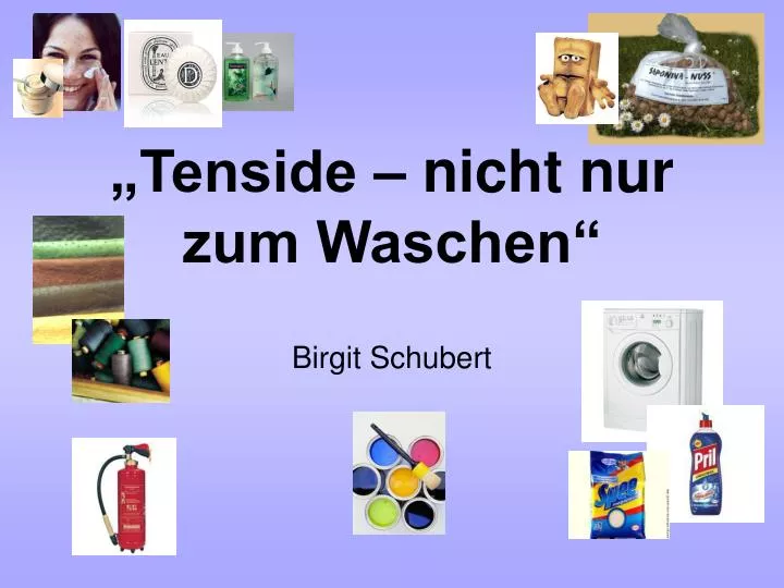 tenside nicht nur zum waschen birgit schubert