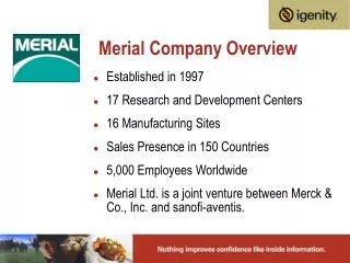 Merial Company Overview