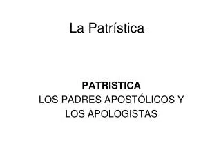 la patr stica