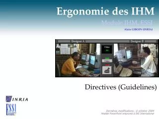 ergonomie des ihm