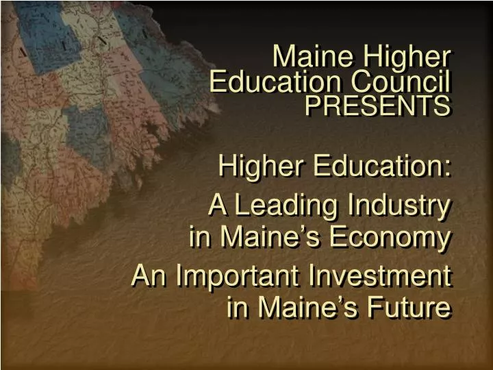 maine higher education council presents