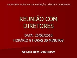 reuni o com diretores