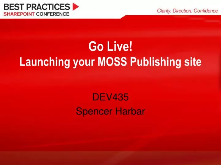 go live launching your moss publishing site