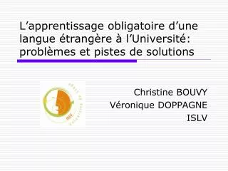 l apprentissage obligatoire d une langue trang re l universit probl mes et pistes de solutions