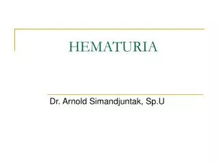 hematuria