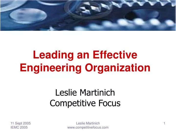 leading an effective engineering organization