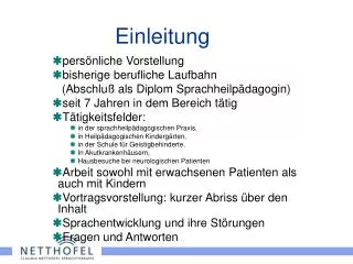 einleitung