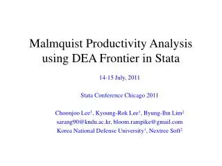 Malmquist Productivity Analysis using DEA Frontier in Stata