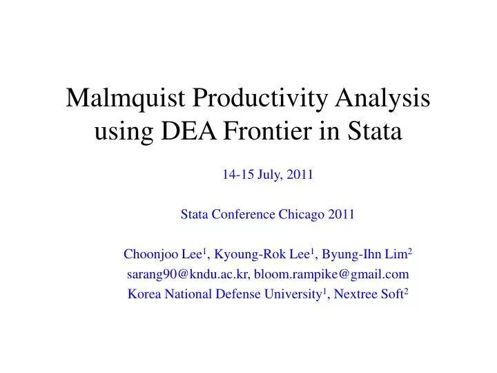malmquist productivity analysis using dea frontier in stata
