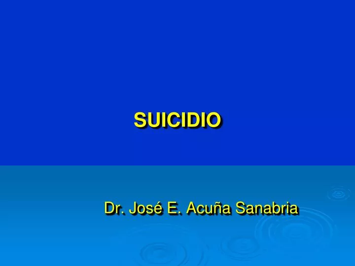 suicidio