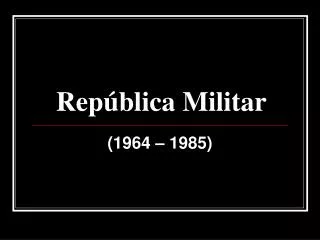 República Militar
