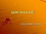 DERİ TESTLERİ - slide 1