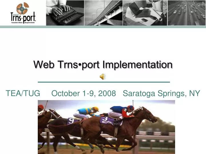 web trns port implementation