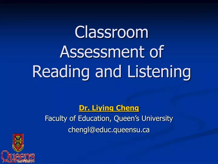 classroom assessment of reading and listening