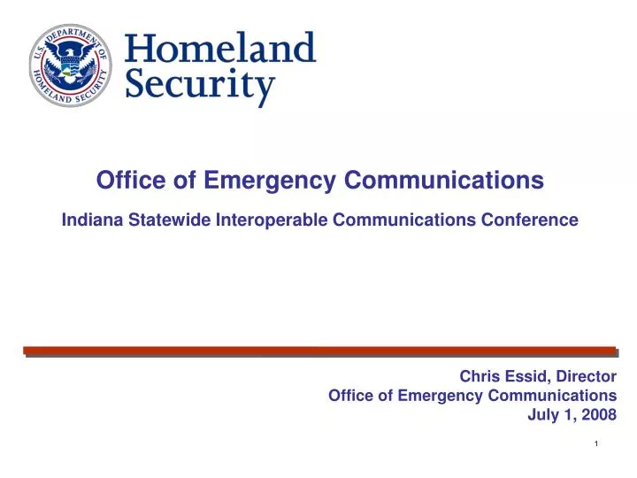 office of emergency communications indiana statewide interoperable communications conference