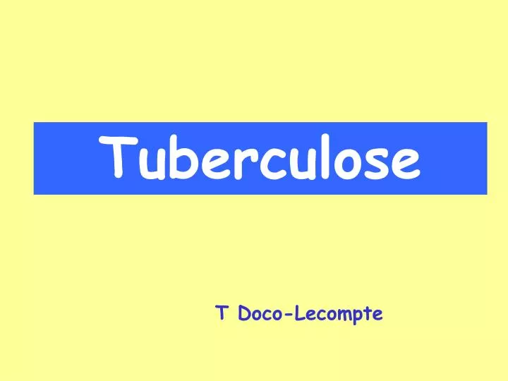 tuberculose