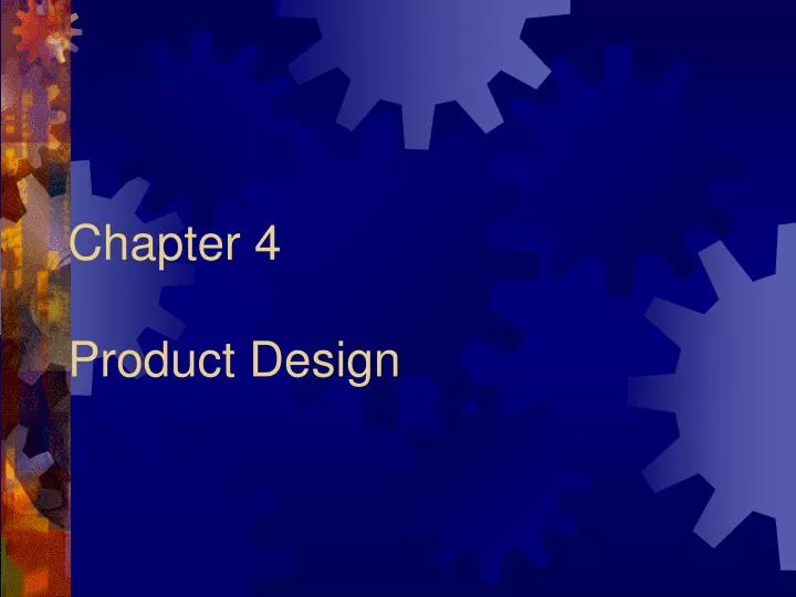 chapter 4 product design