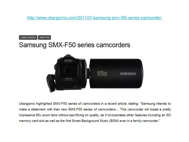 http www ubergizmo com 2011 01 samsung smx f50 series camcorder