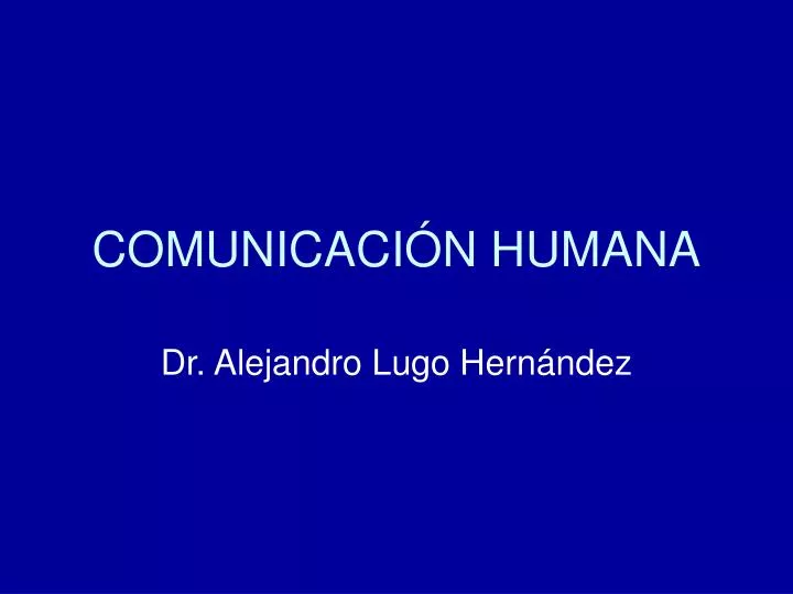 comunicaci n humana