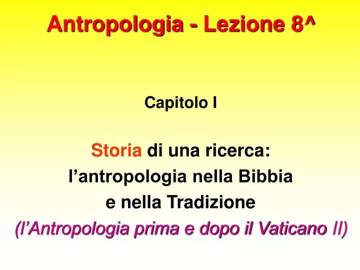 antropologia lezione 8