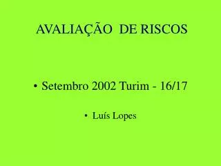 avalia o de riscos