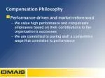 Compensation Philosophy - slide 1