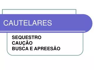 cautelares