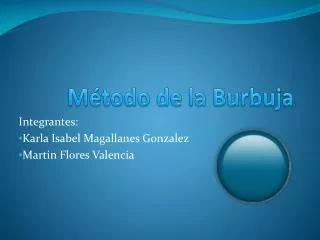 m todo de la burbuja