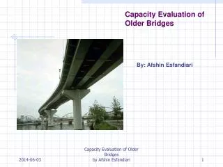 Capacity Evaluation of Older Bridges