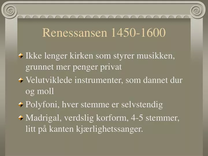 renessansen 1450 1600