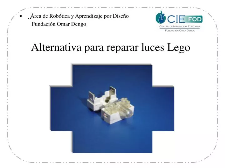 alternativa para reparar luces lego