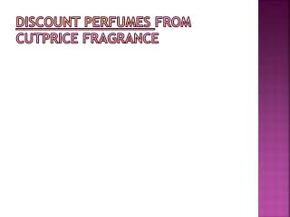 Discount perfumes