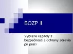 BOZP II - slide 1