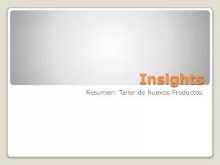 insights