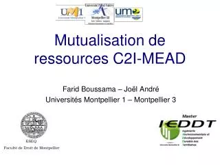 mutualisation de ressources c2i mead
