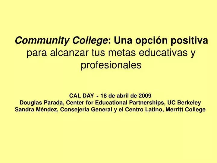 community college una opci n positiva para alcanzar tus metas educativas y profesionales