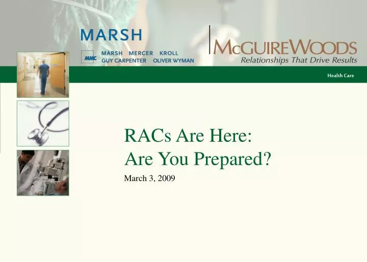 racs are here are you prepared