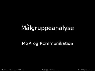 m lgruppeanalyse